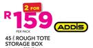 Addis 45Ltr Rough Tote Storage Box-For 2