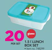 Gizmo 1.5Ltr Lunch Box Set-Per Set