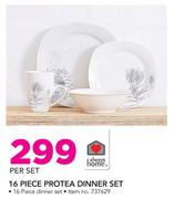 Always Home 16 Piece Protea Dinner Set-Per Set