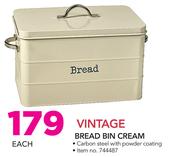Vintage Bread Bin Cream-Each