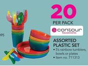 Contour Assorted Plastic Set-Per Pack
