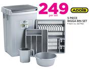 Addis 5 Piece Bigga Bin Set-Per Set