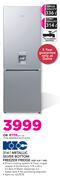 KIC 314Ltr Metallic Silver Bottom Freezer Fridge KBF 634 1 ME