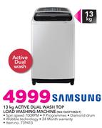 Samsung 13Kg Active Dual Wash Top Load Washing Machine WA13J5710SG F