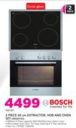Bosch 2 Piece 60cm Extractor, Hob And Oven Set HEN201E2-Per Set 