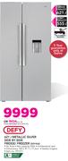 Defy 621Ltr Metallic Silver Side By Side Fridge/Freezer DFF416