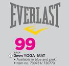 Everlast 3mm Yoga Mat-Each