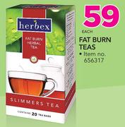 Herbex Fat Burn Teas-Each