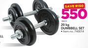 Everlast 20 Kg Dumbbell Set-Each