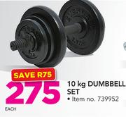 Everlast 10 Kg Dumbbell Set-Each