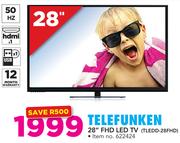 Telefunken 28" FHD LED TV TLEDD-28FHD