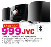 JVC 2.0 Channel DVD Micro HiFi DN300