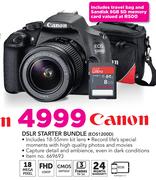 Canon DSLR Starter Bundle EOS1200D