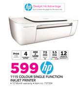 HP 1115 Colour Single Function Inkjet printer