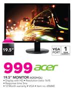 Acer 19.5" Monitor K202HQL