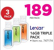 Lexar 16GB Triple Pack-Per 3 Pack