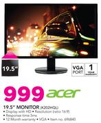 Acer 19.5" Monitor K202HQL