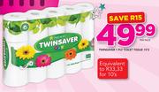 Twinsaver 1 Ply Toilet Tissue-15's Per Pack