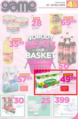 Game JHB : Nobody Beats Our Basket (21 Dec - 24 Dec 2016), page 1