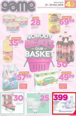 Game JHB : Nobody Beats Our Basket (21 Dec - 24 Dec 2016), page 1