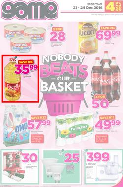 Game JHB : Nobody Beats Our Basket (21 Dec - 24 Dec 2016), page 1