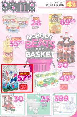 Game JHB : Nobody Beats Our Basket (21 Dec - 24 Dec 2016), page 1