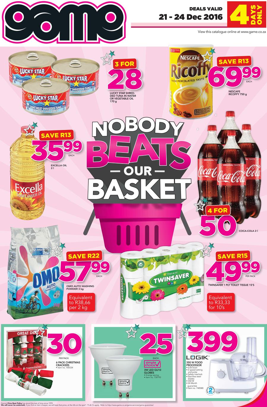 Game JHB : Nobody Beats Our Basket