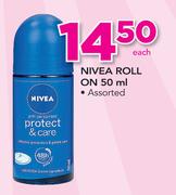 Nivea Roll On Assorted-50ml