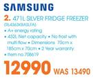 Samsung 471Ltr Silver Fridge Freezer RL4363KBASLFA