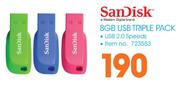 SanDisk 8GB USB Triple Pack