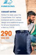 Kingsons Casual Series 15.6" Laptop Backpack