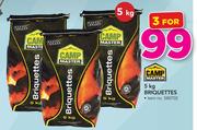 Campmaster Briquettes-3 x 5Kg