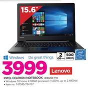Lenovo 15.6" Intel Celeron Notebook IDEAPAD 110