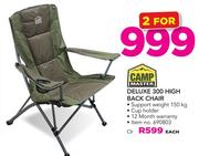 Camp Master Deluxe 300 High Back Chair-For 2