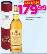 Bells Whisky Gift Pack-750ml Per Pack