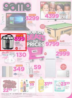 Game Zambia : Nobody Beats Our Prices (9 Feb - 22 Feb 2017), page 1