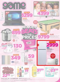 Game Zambia : Nobody Beats Our Prices (9 Feb - 22 Feb 2017), page 1