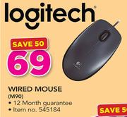Logitech Wired Mouse M90