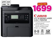 Canon 217W Mono Laser 4 In 1 Printer
