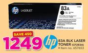 HP 83A Black Laser Toner CF283A