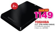 Toshiba 2.5" 2TB Hard Drive