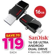 SanDisk 16GB Ultra Android Dual Drive-Each