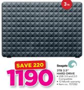 Seagate 3TB 3.5" Hard Drive