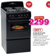 Defy 4 Solid Plate Stove DSS514