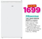 Hisense 120Ltr Bar Fridge White H120RWH