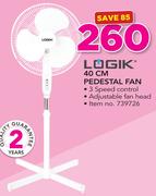 Logik 40Cm Pedestal Fan