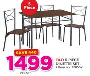 Tilo 5 Piece Dinette Set-Per Set