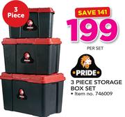 Pride 3 Piece Storage Box Set-Per Set