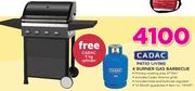 Cadac 4 Burner Gas Barbecue Plus Free Cadac 9Kg Cylinder