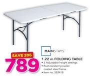 Mainstays 1.22m Folding Table